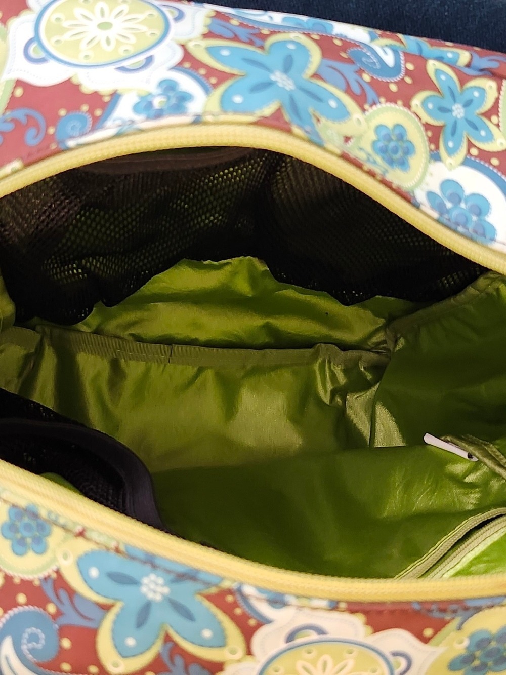 Vintage Ju-Ju-Be Perfect Paisly Messager/ Backpack Diaper Bag - Picture 9 of 12